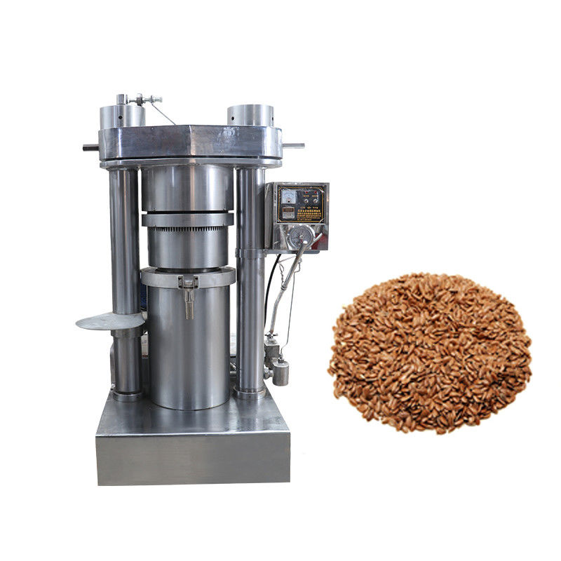 آلة عصر زيت بذور الكتان الهيدروليكية بجهد 220 فولت/380 فولت ومحرك بقوة 2.2 كيلو وات ونسبة إنتاج زيت 90%-95%