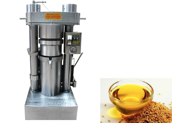 Flax Seed Industrial Oil Press Machine Cold / Hot Pressing 60 MPa Pressure 185mm Oil Cake Diameter